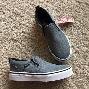 Boys vans slip ons